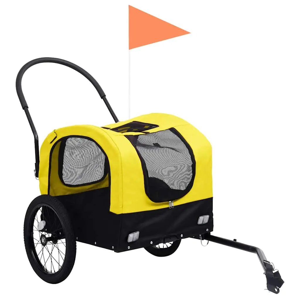 2-in-1 Pet Bike Trailer and Jogging Stroller