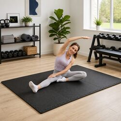Interlocking Foam Exercise Mats - 12 pcs High-Density