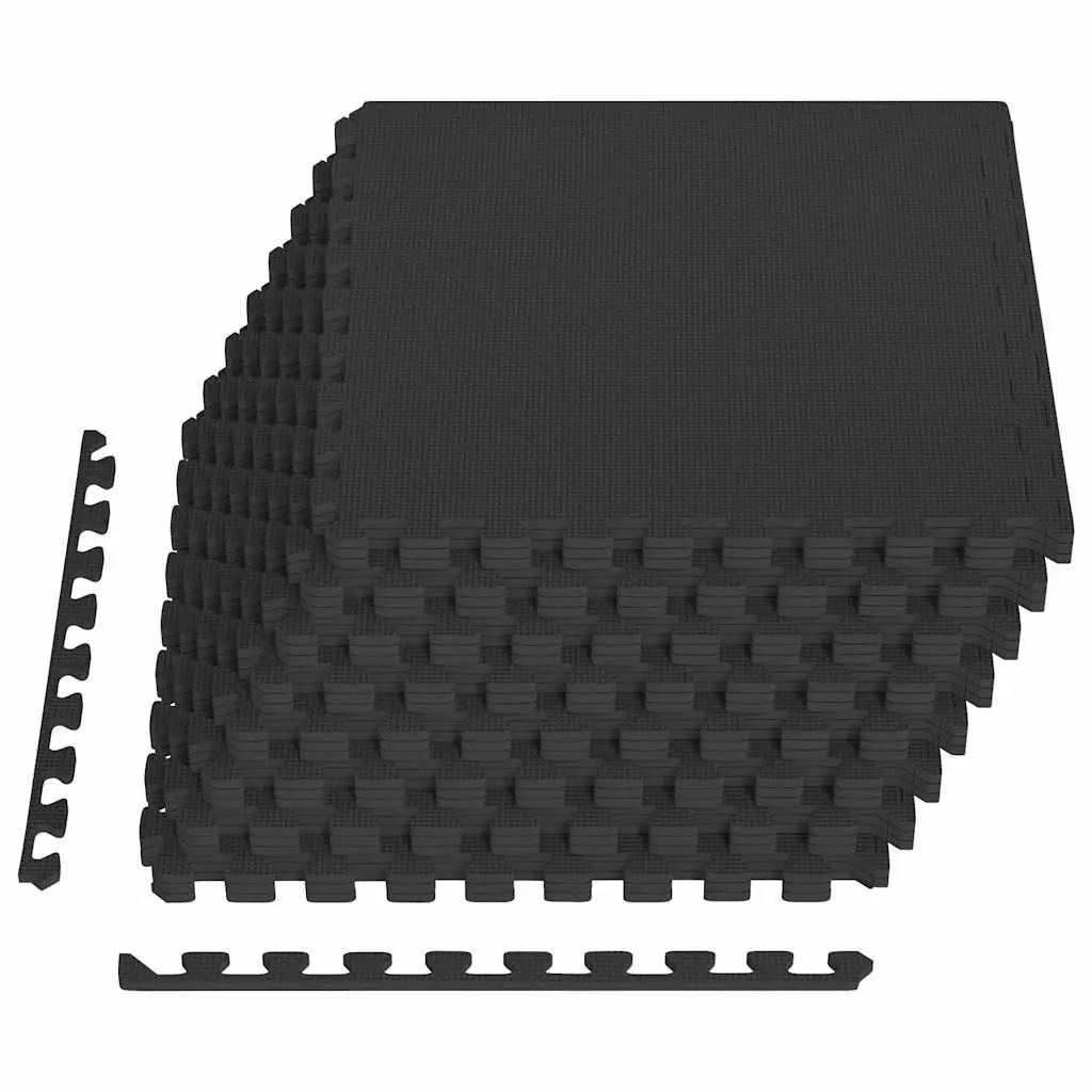 Exercise Floor Mats 24 pcs Puzzle Interlocking EVA Foam Gym Fitness Play Area