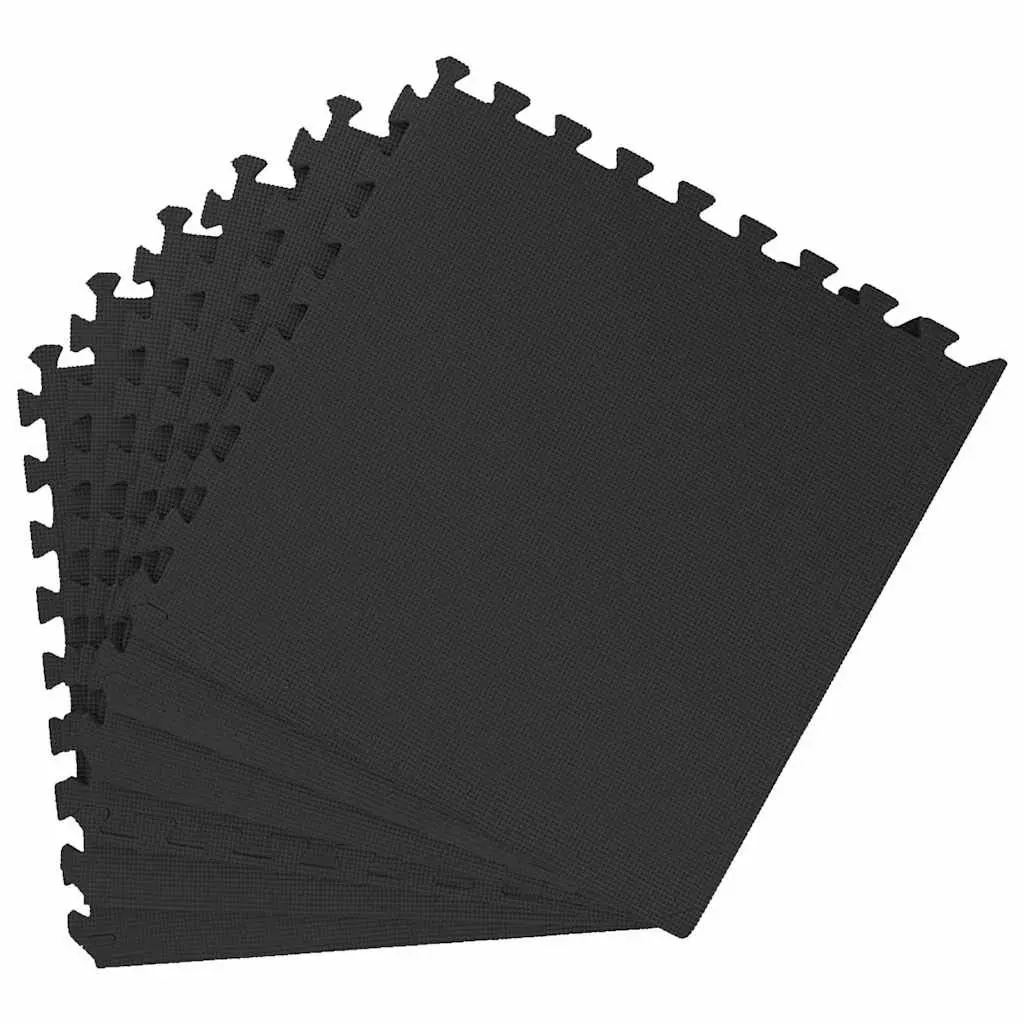 Exercise Floor Mats 24 pcs Puzzle Interlocking EVA Foam Gym Fitness Play Area