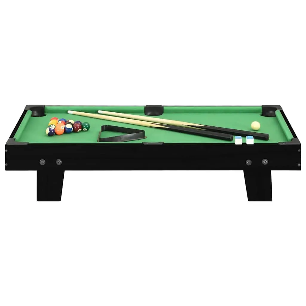 Mini Pool Table 92x52x19cm Portable Tabletop Billiards Game Set with Cues Balls