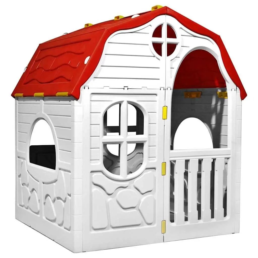 Multicolour Cottage-Style Kids Foldable Playhouse