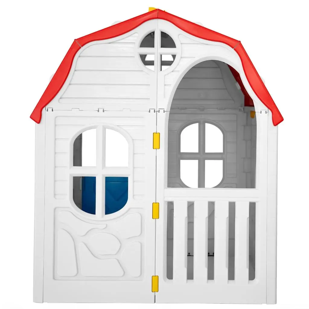 Multicolour Cottage-Style Kids Foldable Playhouse