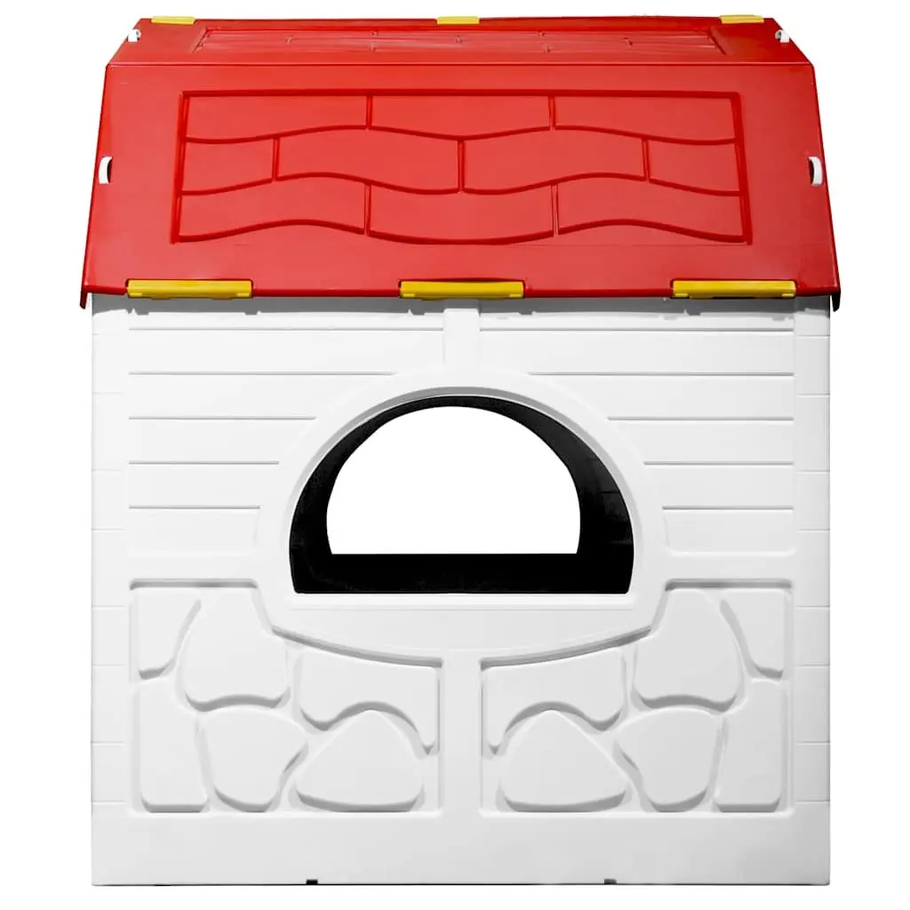 Multicolour Cottage-Style Kids Foldable Playhouse