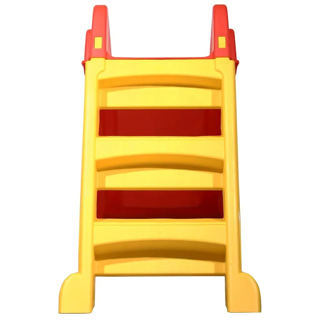 Foldable Slide Plastic Indoor Outdoor Play Equipment Red Yellow Multicolour
