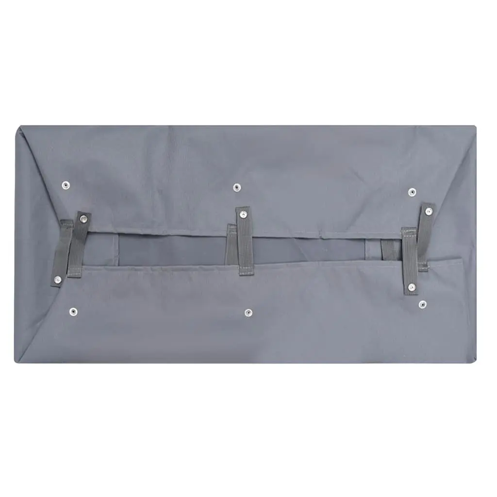 Garden Cart Liner Polyester 81x41x21 cm Grey