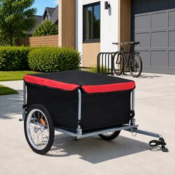 Durable Bike Trailer with 65kg Load Capacity