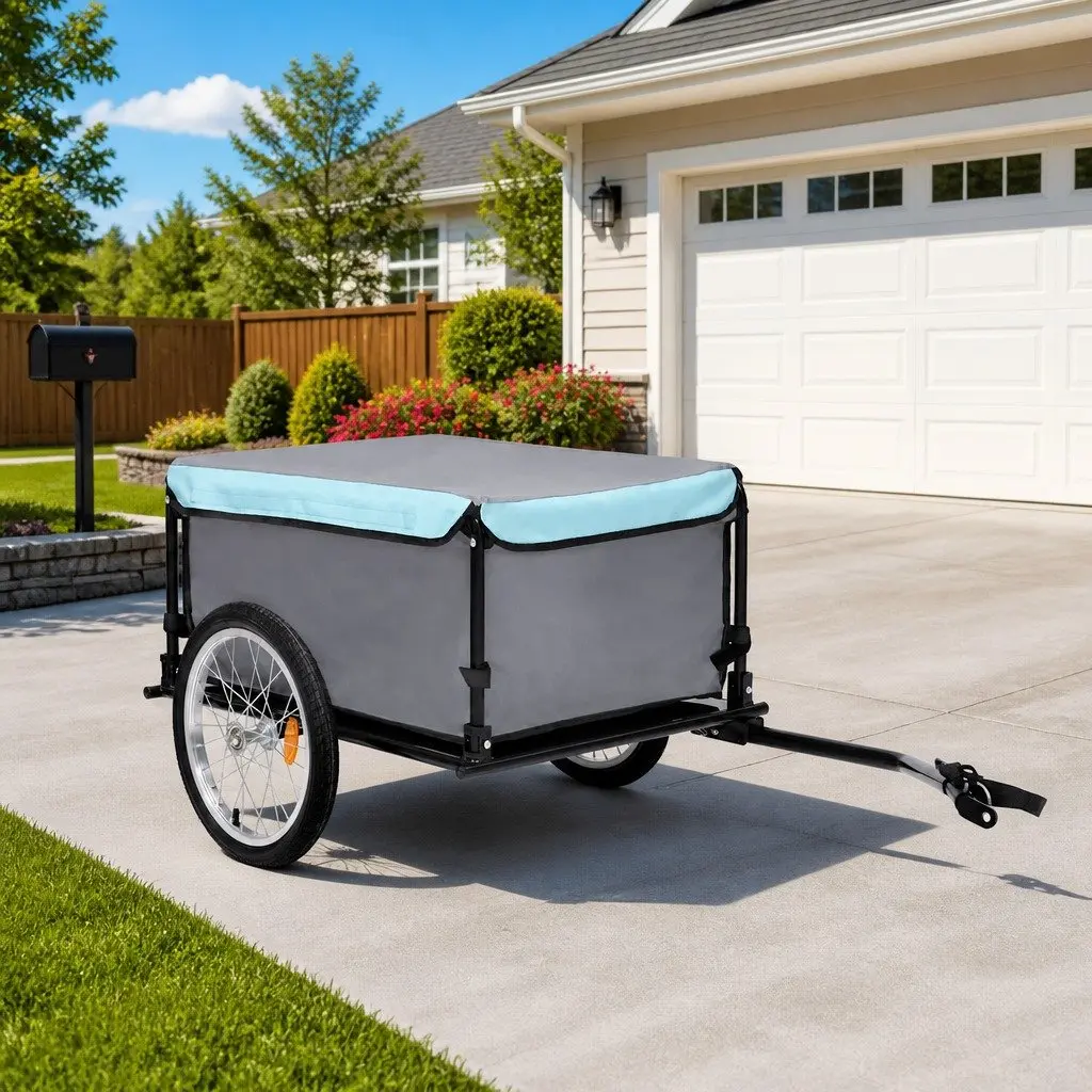 Bicycle Trailer with 65kg Load Capacity
