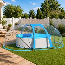 Durable Oval Pool Dome Shelter Cover 530x410x210cm