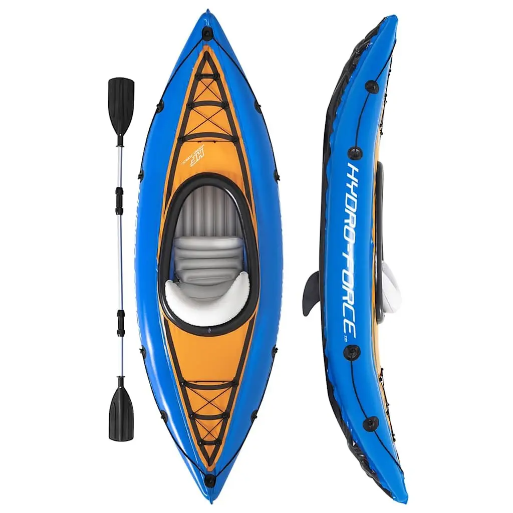 Inflatable Kayak Heavy Duty PVC 1 Person Multicolour