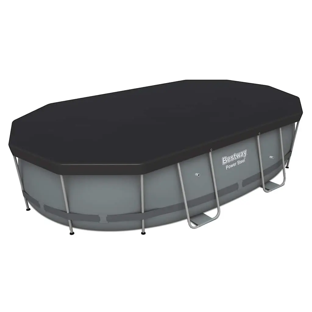 Above Ground Swimming Pool Steel Frame 488x305x107cm Blue