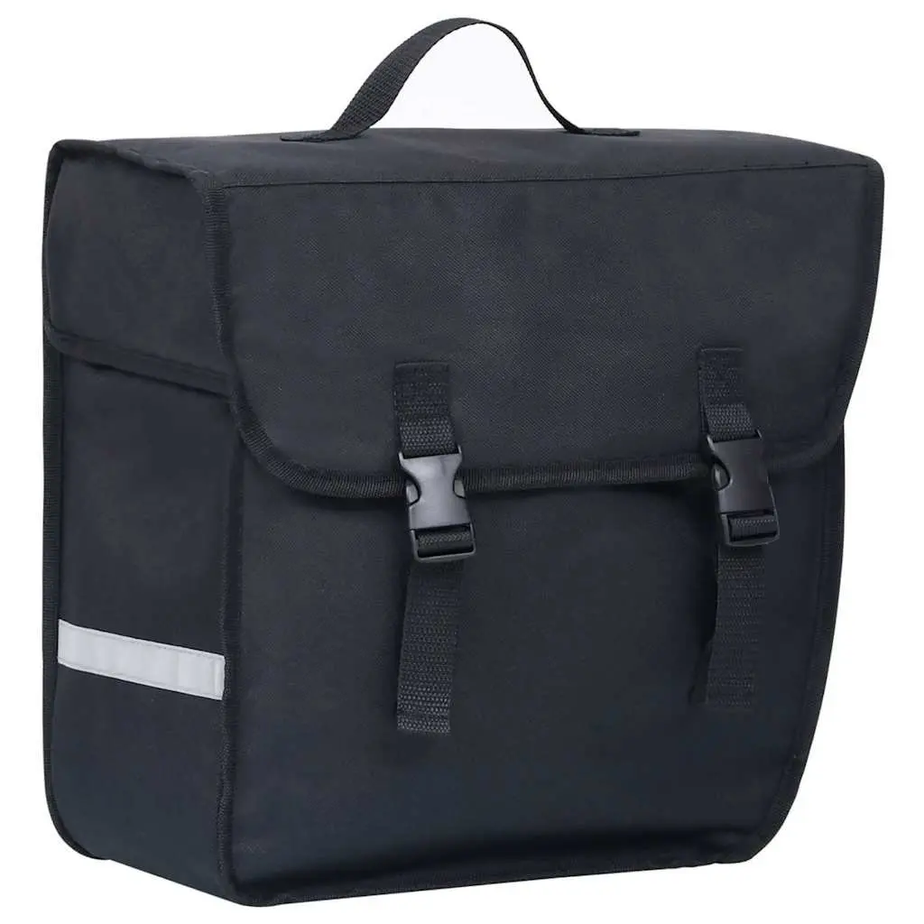 Bicycle Pannier Bag 21L Waterproof 600D Polyester Black