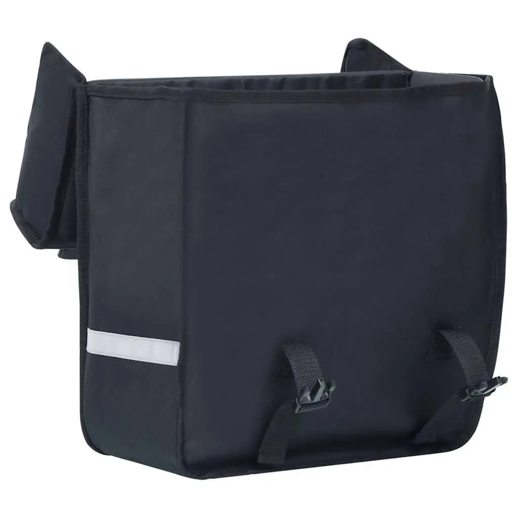 Bicycle Pannier Bag 21L Waterproof 600D Polyester Black