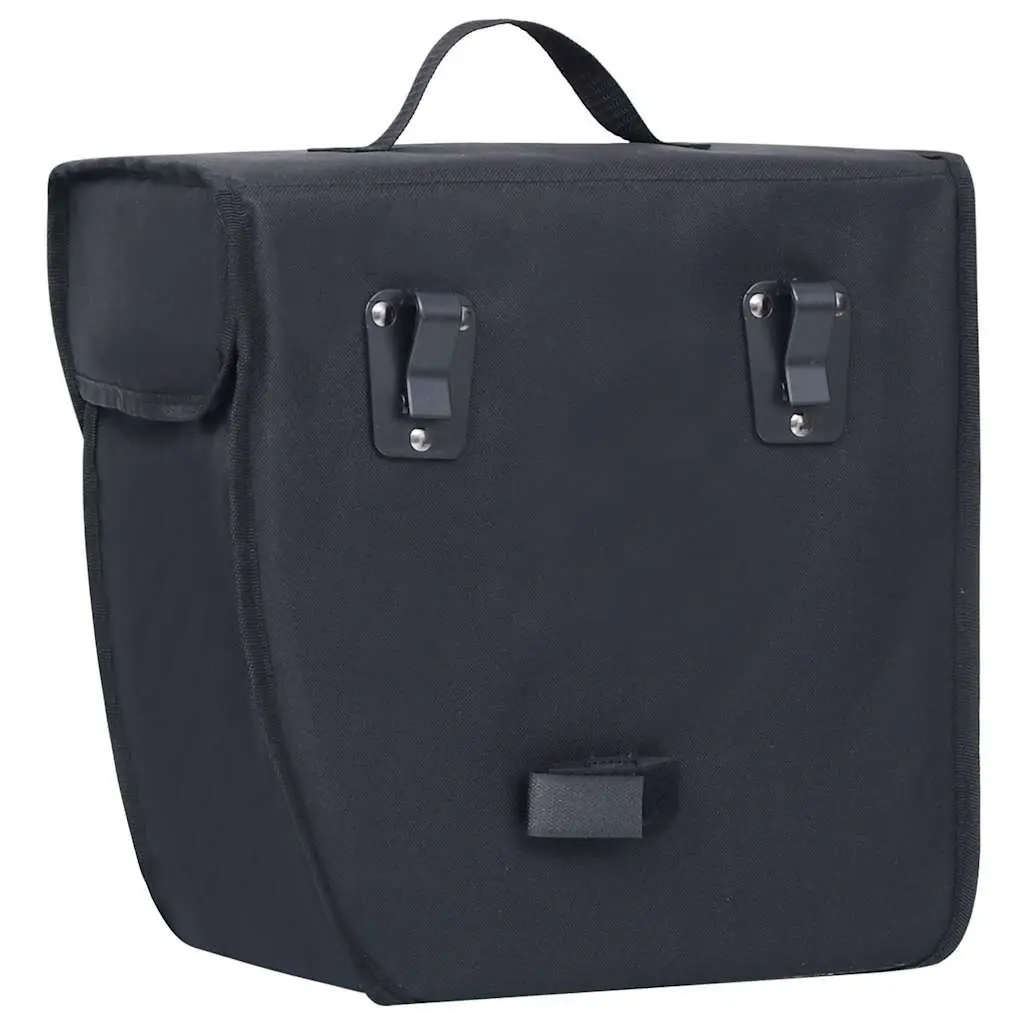 Bicycle Pannier Bag 21L Waterproof 600D Polyester Black