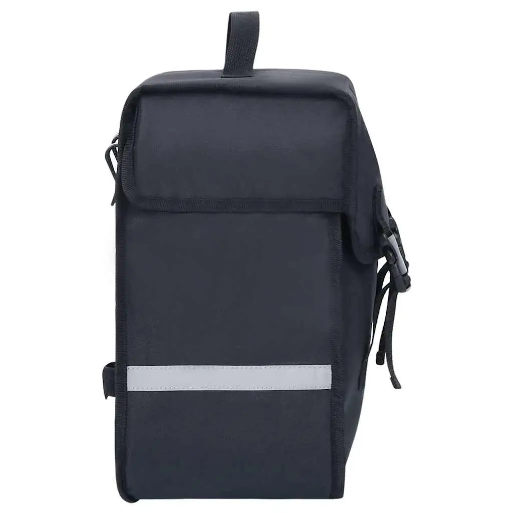 Bicycle Pannier Bag 21L Waterproof 600D Polyester Black