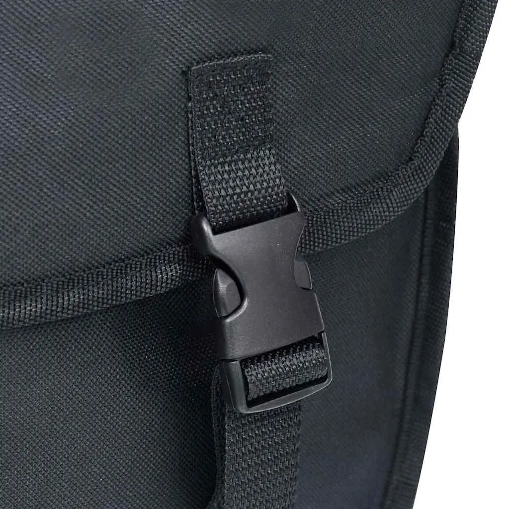 Bicycle Pannier Bag 21L Waterproof 600D Polyester Black