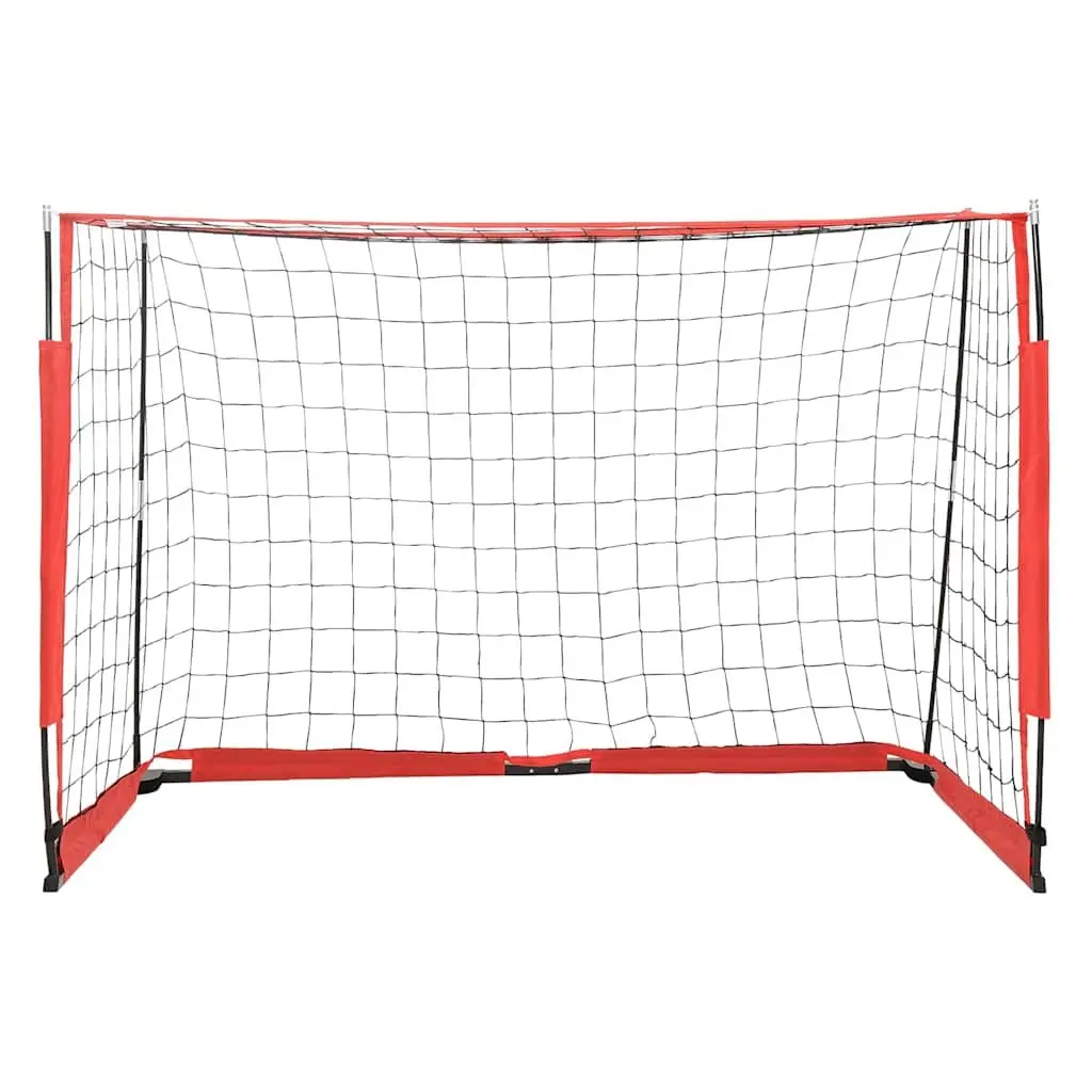 Portable Foldable Soccer Goal Football Training Net Black Backyard Practice