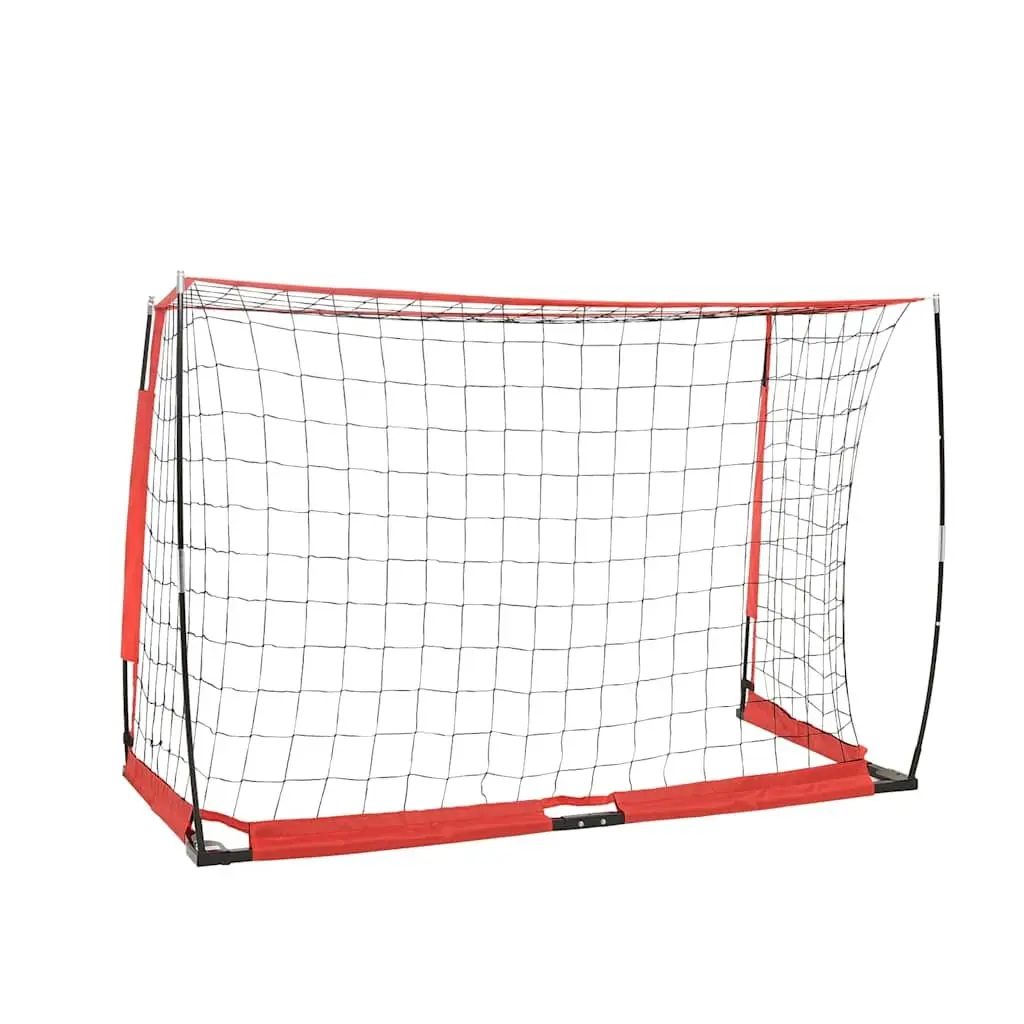 Portable Foldable Soccer Goal Football Training Net Black Backyard Practice