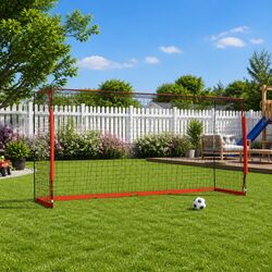 Durable Foldable Soccer Goal 366.5x91x183 cm Steel Frame