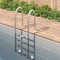 Durable Stainless Steel Pool Ladder 54x38x184.5cm