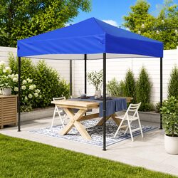 Premium Blue Folding Party Tent 2x2 m Outdoor Canopy
