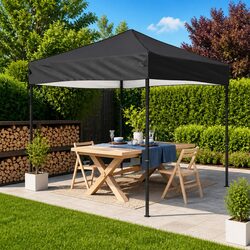 Durable Anthracite Folding Party Tent 2x2m Outdoor Canopy