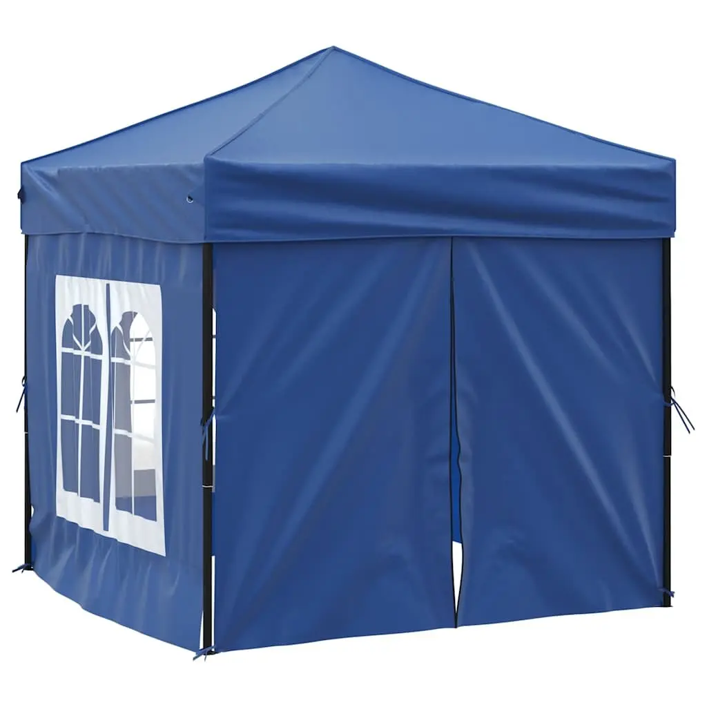 Folding Tent 210D Oxford Fabric 2x2m Blue Outdoor Canopy Gazebo