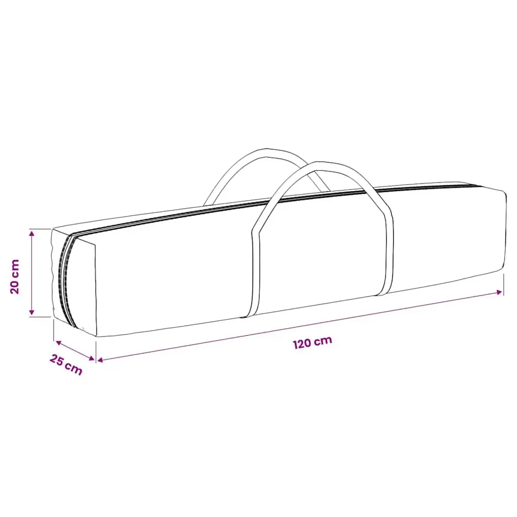 2x2m Anthracite Folding Party Tent with Sidewalls