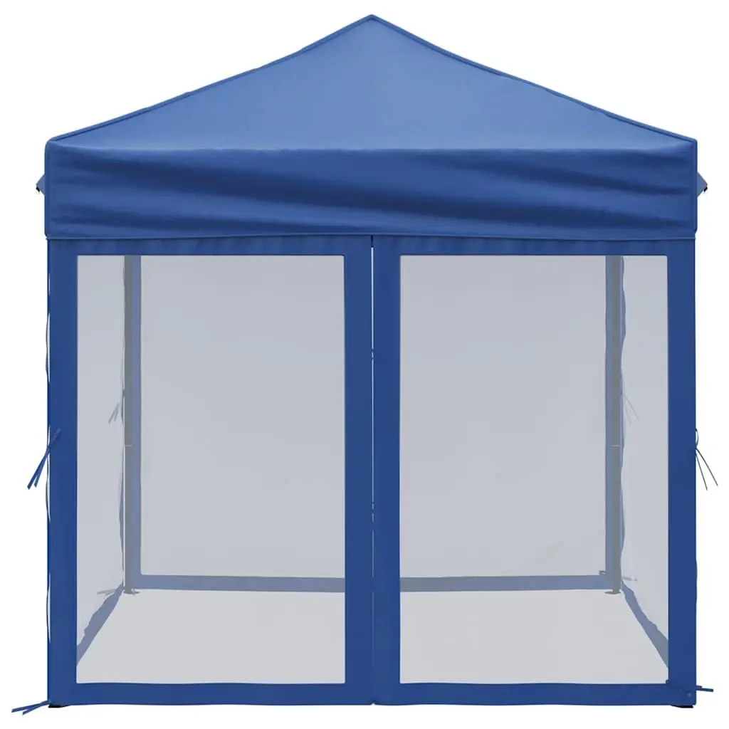 Folding Party Tent 210D Oxford Fabric 2x2m Blue Outdoor Canopy Gazebo