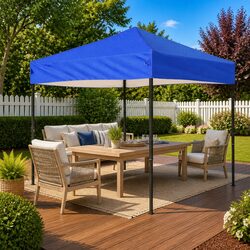 3x3m Blue Folding Party Tent for Outdoor Events