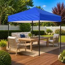 3x3m Blue Folding Party Tent for Outdoor Events