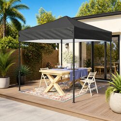 Sturdy Anthracite 3x3m Folding Party Tent for Events