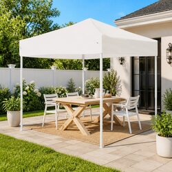 White Folding Party Tent 3x3m Outdoor Canopy for Events
