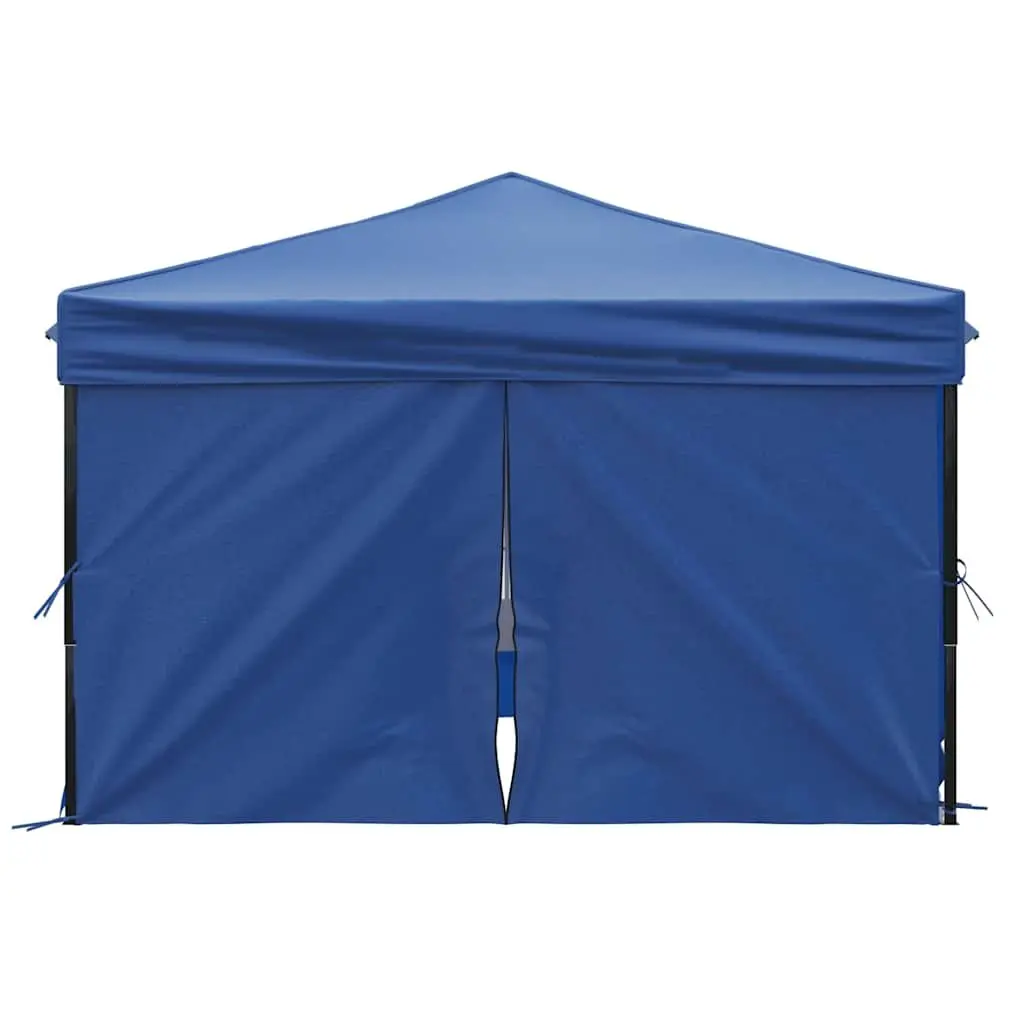 Folding Party Tent 3x3 m with Sidewalls Outdoor Canopy Gazebo Blue