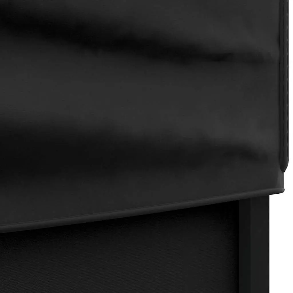 Black Folding Party Tent with Sidewalls 3x3m