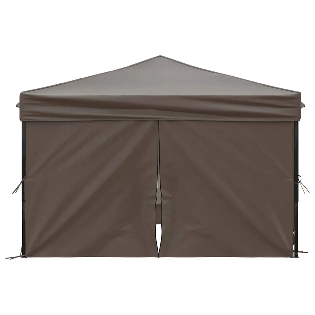 Folding Party Tent 210D Oxford Fabric 3x3m Taupe