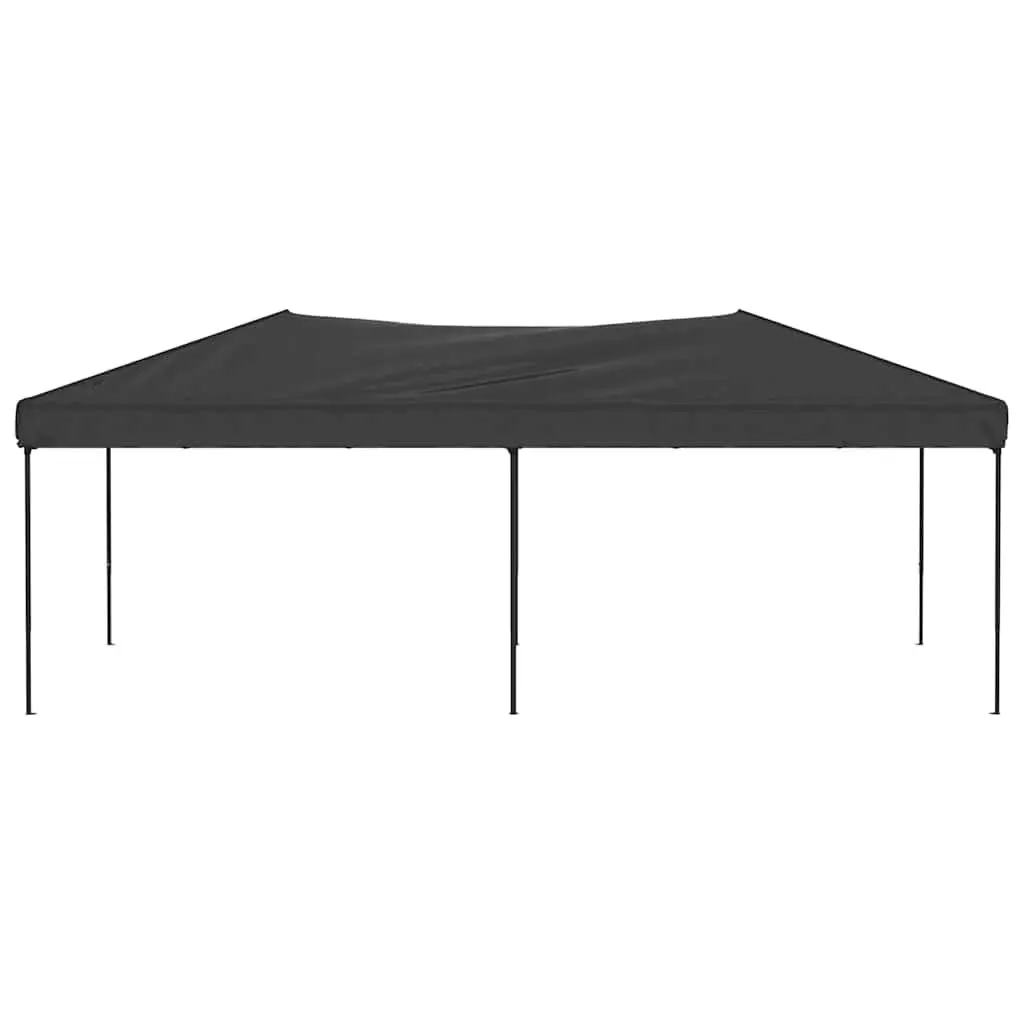 Folding Party Tent 210D Oxford Fabric 3x6m Anthracite Steel Frame Outdoor Gazebo Canopy Marquee Garden Pavilion