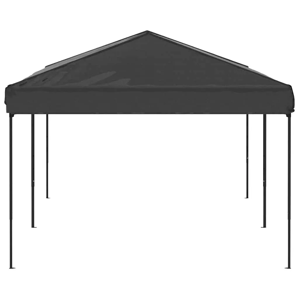 Folding Party Tent 210D Oxford Fabric 3x6m Anthracite Steel Frame Outdoor Gazebo Canopy Marquee Garden Pavilion
