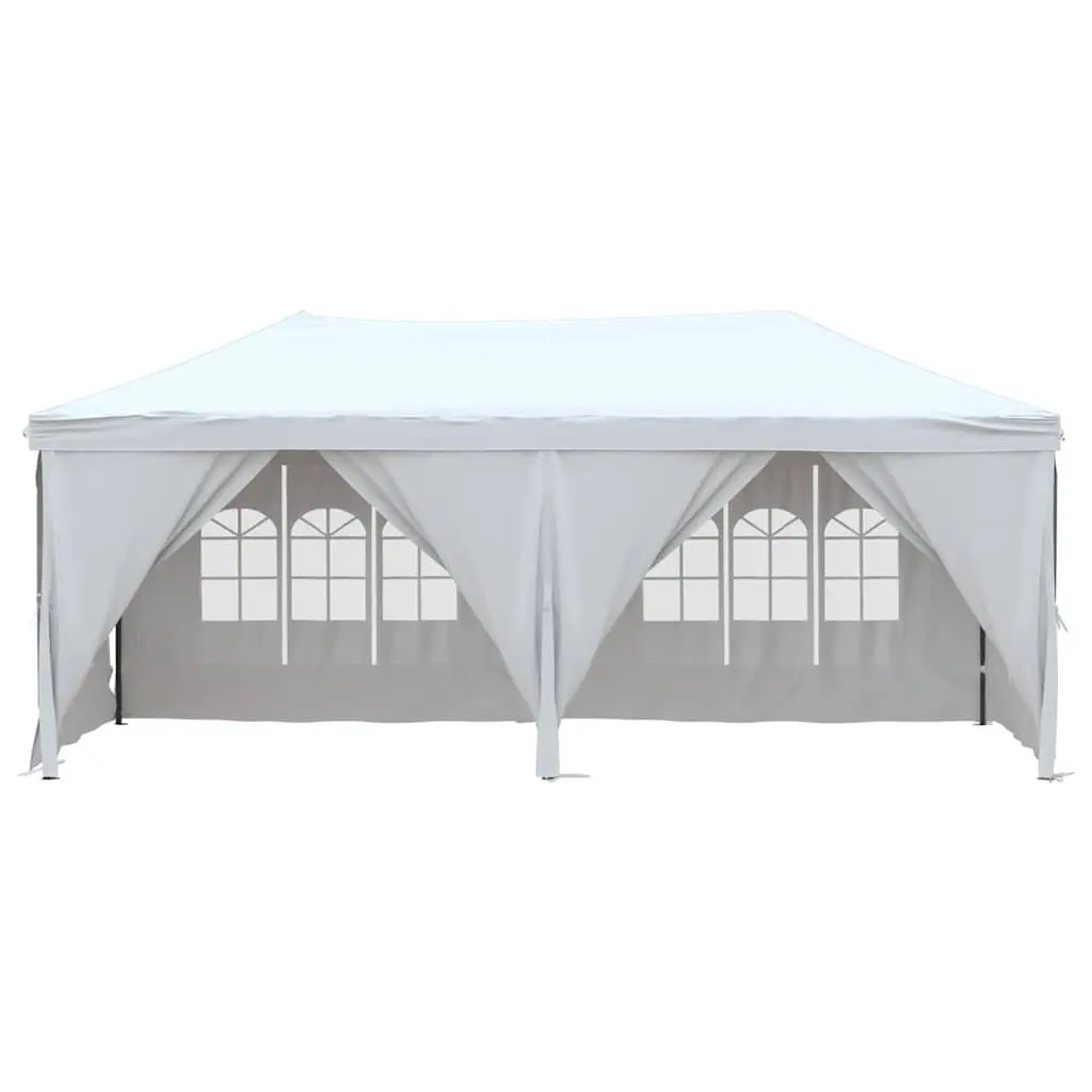 Folding Party Tent with Sidewalls 3x6m White