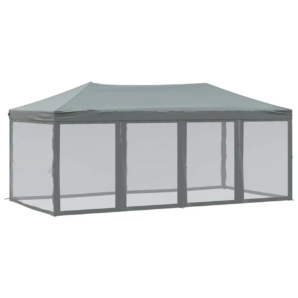 Folding Party Tent Steel 3x6 m Anthracite 210D Oxford Fabric Outdoor Gazebo Canopy