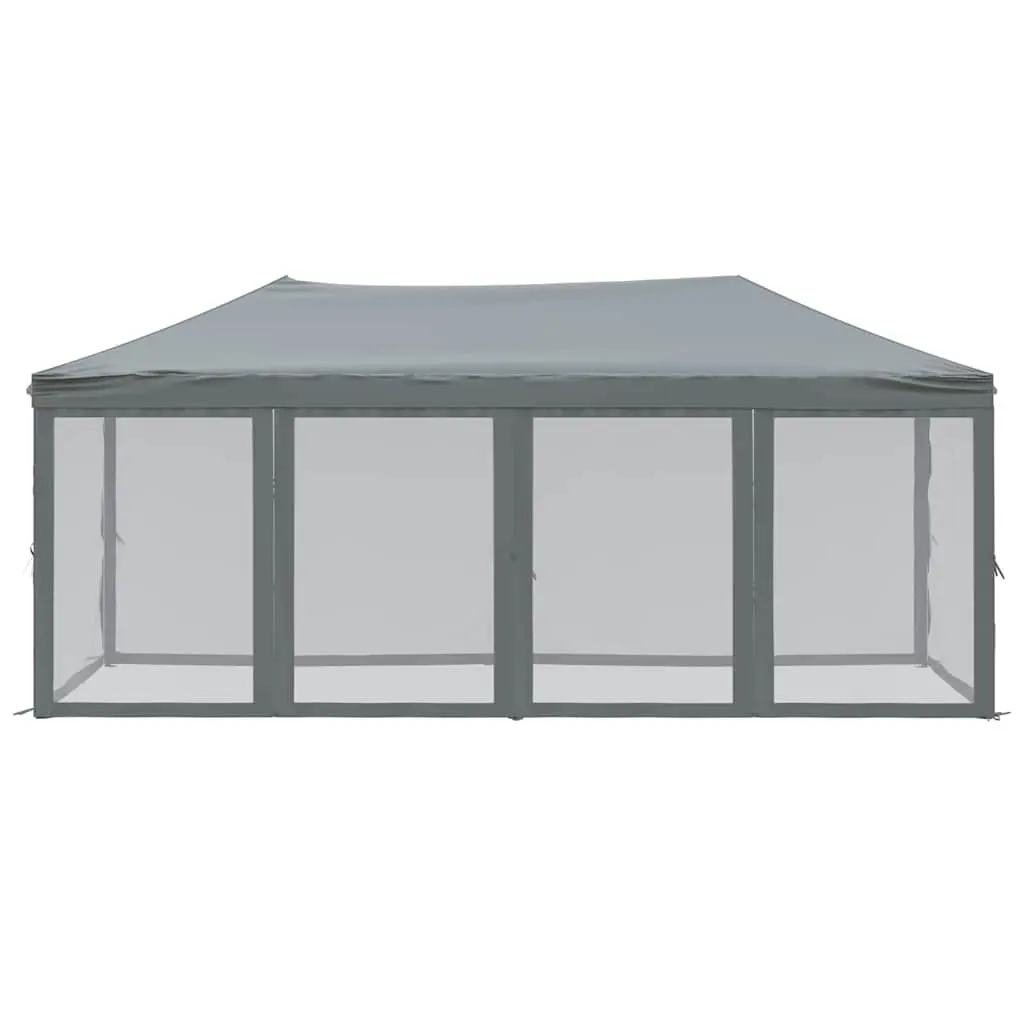Folding Party Tent Steel 3x6 m Anthracite 210D Oxford Fabric Outdoor Gazebo Canopy