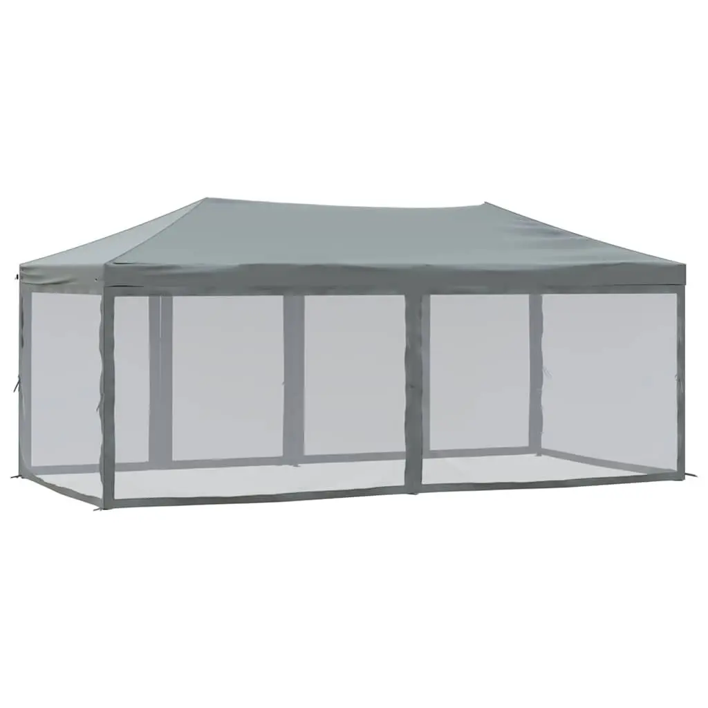 Folding Party Tent Steel 3x6 m Anthracite 210D Oxford Fabric Outdoor Gazebo Canopy