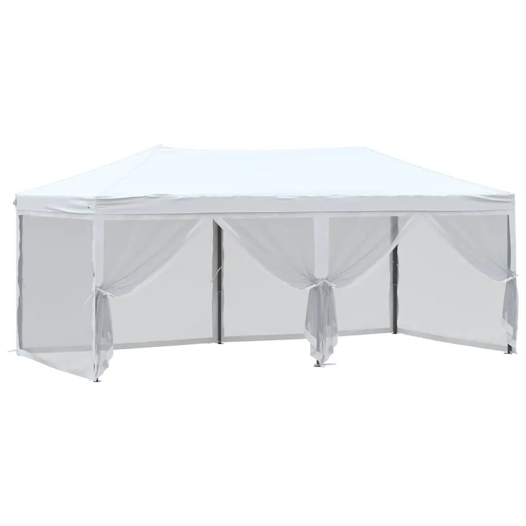 Folding Party Tent 210D Oxford Fabric 3x6m White Outdoor Canopy Gazebo