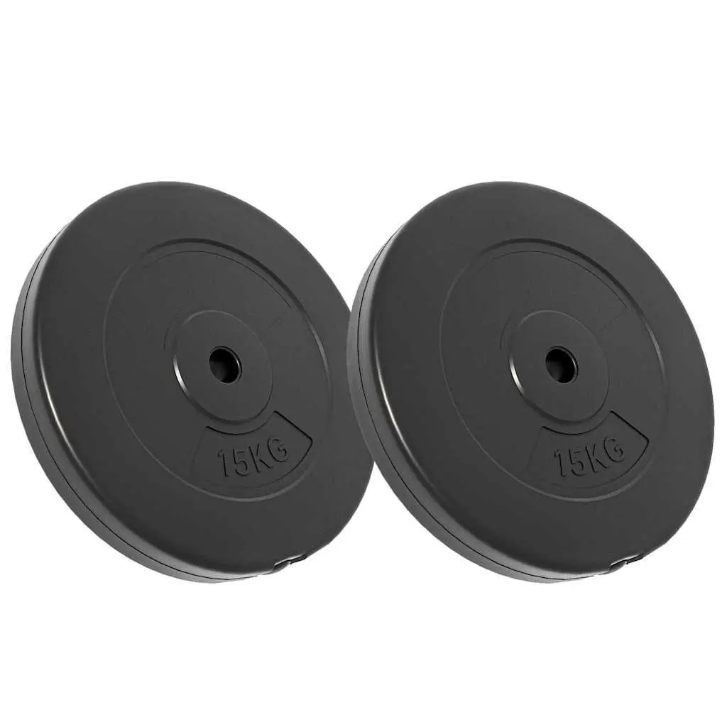 Weight Plates Cement 30 kg Black 2 Piece
