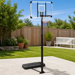 Adjustable Basketball Stand with Transparent Polycarbonate