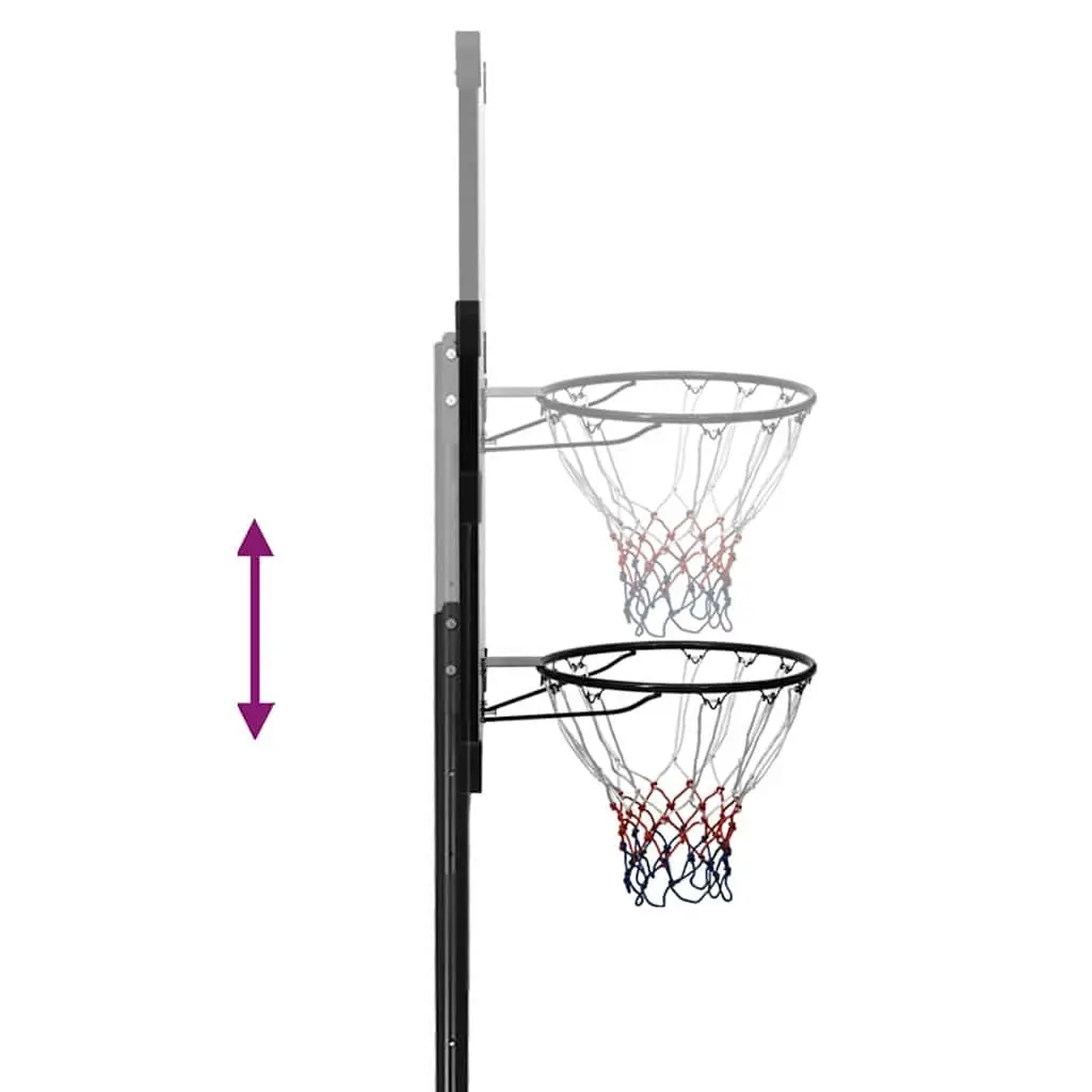 Adjustable Basketball Stand with Transparent Polycarbonate