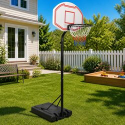 Sturdy Adjustable Basketball Stand 237-307cm for All Levels