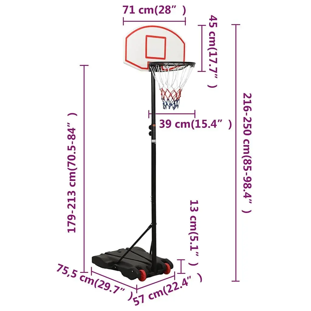 Adjustable Basketball Stand 216-250cm