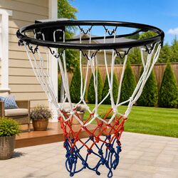 Steel Basketball Rim 39 cm with Durable Nylon Net