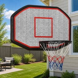 Durable Wall-Mounted Basketball Backboard with Rim